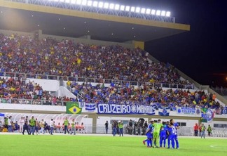 Único jogo no Canarinho depois da reinauguração foi o empate entre São Raimundo e Cruzeiro, em 2020 (Foto: Secom-RR)