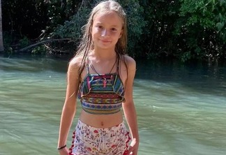 Aline tem 9 anos e desapareceu neste domingo em um balneário (29) (Foto: Divulgação)