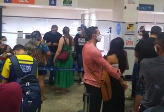 Situação revoltou passageiros da GOL no aeroporto de Boa Vista (Foto: Divulgação)