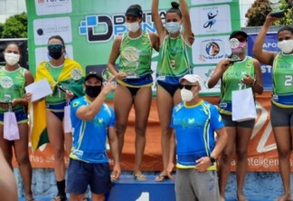 As roraimenses Ozenildes Alencar e Josyane Peixoto conquistaram o bronze (Foto: Hélio Garcias-FRV)