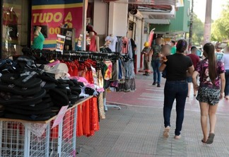 No centro comercial de Boa Vista os lojistas não perceberam esse aumento (Foto: Nilzete Franco/FolhaBV)