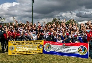 O evento contou com a participação de alunos, familiares, professores, militares e também do diretor do colégio, o major Péricles Dias. (Foto: Divulgação)