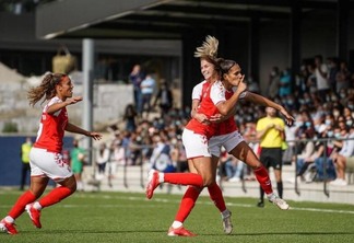 Vitória Almeida chegou ao seu terceiro gol com a camisa do Braga, no Portuguesão 2021-2022. (Foto: Site oficial - SC Braga)