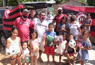 Fla Roraima entregou 300 brinquedos na última ação, em 2020 (Foto: Divulgação)