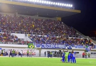 Último jogo do São Raimundo com torcida foi contra o Cruzeiro, pela Copa do Brasil de 2020 (Foto: Secom-RR)
