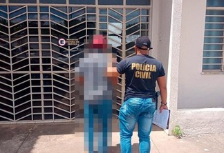 Homem foi localizado em casa, na Vila Fonte Nova, no município do Cantá e levado à delegacia (Foto: Divulgação/PC)