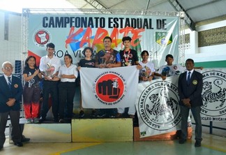 O pódio geral do Campeonato Roraimense e do Boa Vista Open (Foto: Divulgação)