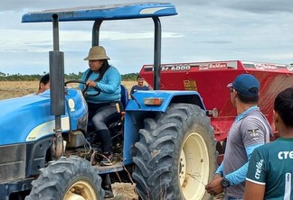 Busca auxiliar a população indígena na produção de grãos. (foto: divulgação/SEI)