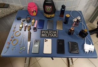 A Polícia conseguiu efetuar as prisões através da localização apontada por um dos aparelhos smartphones, levado durante o roubo (Foto: Divulgação)
