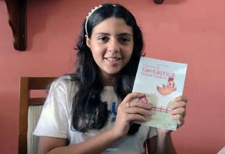 A escritora mirim Isabela Mussato, de 12 anos, lança “A história da fantástica galinha voadora” neste sábado, 11. (foto: divulgação)