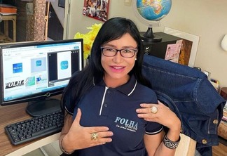 Shirley Rodrigues em homenagem aos 38 anos do jornal Folha BV.  (Foto: Instagram pessoal)