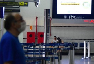 Aeroporto internacional de Boa Vista no início da pandemia (Foto: Diane Sampaio/FolhaBV)