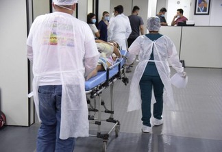 Hospital Estadual de Retaguarda Covid-19 tem 71 pacientes internados em leitos de enfermaria (Foto: William Roth/Secom-RR)