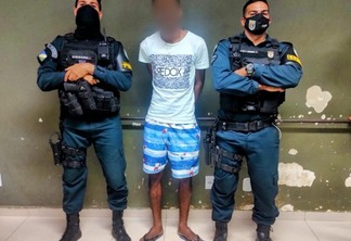 'Negrito' foi preso na noite dessa quarta-feira, 2, no bairro Tancredo Neves, pelo Primeiro Batalhão da Polícia Militar (Foto: Divulgação)
