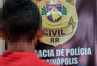 S. J. foi preso em sua residência no bairro Osmar Pereira e não resistiu à prisão. (Foto: Divulgação-Polícia Civil)