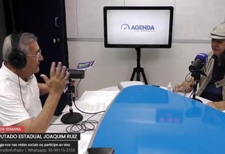 Ex-deputado Joaquim Ruiz em entrevista ao Agenda da Semana (Foto: Reprodução)