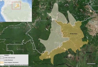 Território onde fica a Terra Indígena Yanomami (Foto: Ninja/ISA/Hutukara)