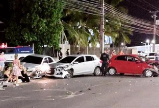 Acidente ocorreu no bairro Caçari, zona Leste (Foto: Divulgação)