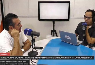 Titonho Bezerra em entrevista ao Agenda da Semana deste domingo, 24. (Foto: Reprodução/Youtube)