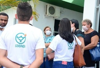 Categoria de Enfermagem de Boa Vista realiza na manhã desta terça-feira (26) uma mobilização (Foto:Nilzete Franco/FolhaBV)