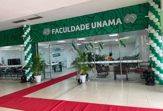 Faculdade Unama, localizada no Roraima Garden Shopping (Foto: Divulgação)