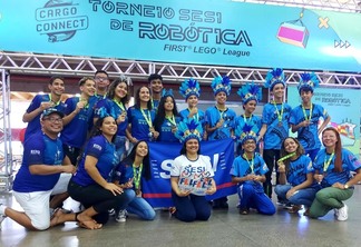 O torneio, considerado um dos maiores do mundo, reuniu 20 equipes formada por estudantes com idade entre 9 a 16 anos dos estados do Amazonas, Acre, Tocantins, Rondônia, Roraima e Mato Grosso (Foto: Divulgação/Sesi-RR)
