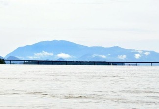 Vista da Ponte dos Macuxi, que liga a capital Boa Vista ao Município de Cantá (Foto: Nilzete Franco/FolhaBV)