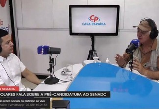 Ozeas Colares durante entrevista ao programa Agenda da Semana deste domingo (Foto: Reprodução)