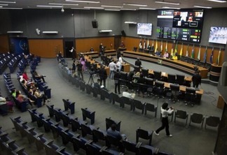 O plenário Noêmia Bastos Amazonas, da Assembleia Legislativa de Roraima (Foto: Tiago Orihuela/SupCom ALE-RR)