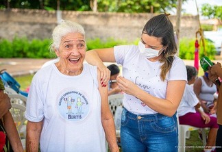 Até o momento já receberam a segunda dose de reforço, 644 pessoas e a previsão é de que 9.756 pessoas de 60 anos ou mais recebam a dose em Boa Vista. (Foto: Divulgação)