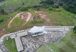 Vista aérea do Parque de Exposição Agropecuário, em São Luiz (Foto: Divulgação)
