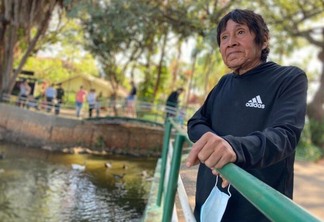 Claudio Yanomami diz que agora está pronto para voltar a pescar e sustentar a família em Roraima (Isadora Stentzler)