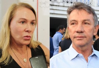 A ex-prefeita Teresa Surita e o governador Antonio Denarium, rivais na disputa eleitoral de 2022 (Fotos:FolhaBV)