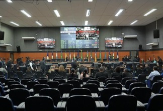 O plenário da Assembleia Legislativa de Roraima nesta terça-feira (Foto: Jader Souza/SupCom ALE-RR)