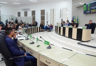 Os vereadores no plenário da Câmara Municipal de Boa Vista na sessão passada (Foto: Nilzete Franco/FolhaBV)