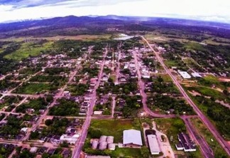 Vista aérea do Município de Caroebe, no Sul de Roraima (Foto: Divulgação)