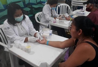 A expectativa da Sesau é realizar cerca de 800 testes rápidos para  Sífilis e Hepatites Virais.  (Foto: Ascom/Sesau)