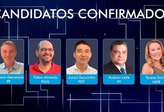 Os candidatos ao Governo de Roraima nas eleições deste ano (Foto: Reprodução)