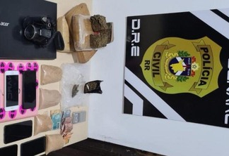 Material apreendido com as acusadas (Foto: Divulgação/Polícia Civil)