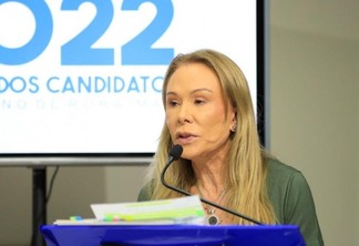 Teresa Surita durante debate da Folha nas eleições de 2022 (Foto: Nilzete Franco/FolhaBV)