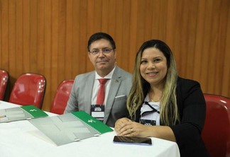 Os advogados André Galdino e Thayla Camargo, da OAB Roraima