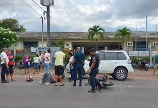 O acidente aconteceu em frente ao Conselho Estadual de Educação, onde a vítima estava indo votar. (Foto: Nilzete Franco/FolhaBV)