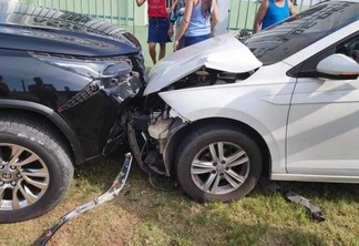 O acidente ocorreu por volta das 8h da manhã na rua Calebe, bairro Nova Canaã (Foto: Divulgação)