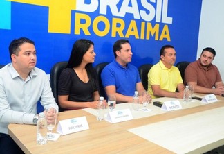 Vereador Guarda Julyerre e deputados eleitos Catarina Guerra, Nicoletti, Pastor Diniz e Dr. Cláudio Cirurgião (Foto: Nilzete Franco/FolhaBV)