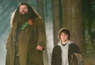 Robbie Coltrane como Hagrid na saga Harry Potter Foto: Divulgação