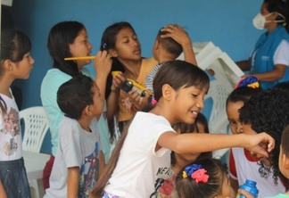 Nos cinco dias de comemoração, o posto de triagem de Boa Vista garantiu um dos direitos das crianças que é o de brincar e educar, segundo o Estatuto da Criança e do Adolescentes. (Foto: Folha BV/Nilzete Franco)