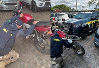 Após verificação dos sinais identificadores das motocicletas, foi constatado restrição de roubo/furto para os veículos (Foto: Divulgação)