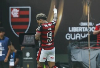 Gabigol comemora gol na final da Libertadores (Foto: Gilvan de Souza/Flamengo)