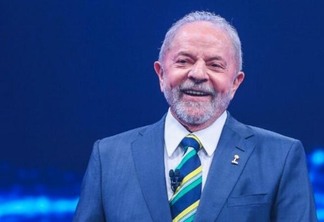 O presidente eleito Luiz Inácio Lula da Silva no debate da TV Bandeirantes (Foto: Ricardo Stuckert/Instagram Lula)