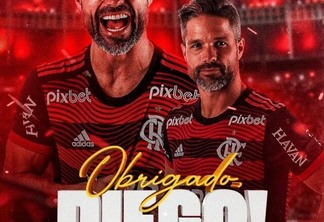 Aos 37 anos, o meia Diego Ribas anunciou, neste sábado (5), que vai se aposentar do futebol ao final do contrato com o Flamengo, em dezembro — Foto: Reprodução/Instagram/Flamengo